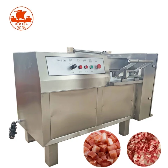 Máquina de corte de cubos congelados multidicer fatia grande bloco de carne sintética em cubos