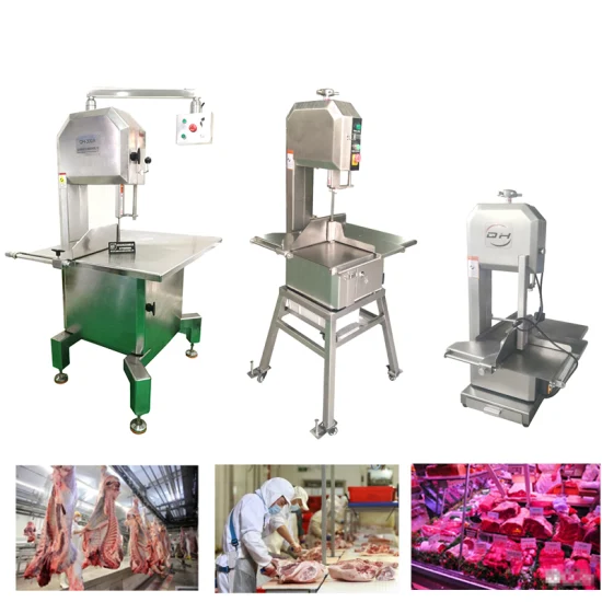 Qh300A Atacado Processamento de Carne Congelada Corte Cortador de Osso Serra Chopper Triturador Moedor Carne/Peixe/Frango/Aves Máquina de Serrar 1.5kw Fábrica