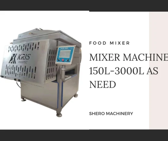 Misturadores de carne para linguiça 150-3000L/Máquina de mistura a vácuo/Máquina de misturar alimentos para carne